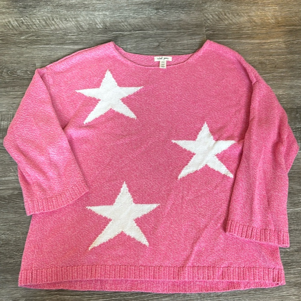Pink Tribal Jeans Star sweater